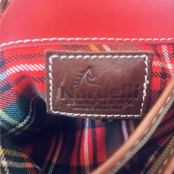 Nardelli Red Leather Tote Bag - Picture 4 of 7
